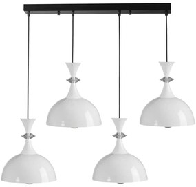 Φωτιστικό Οροφής - Ράγα 534LUN3887 80x20x70cm 4xE27 40W White Opviq