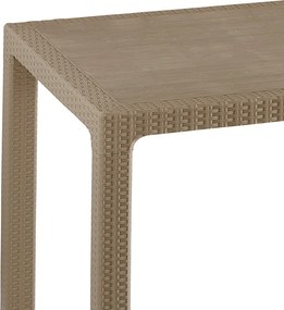 Τραπέζι Explore pakoworld με UV protection PP cappucino 150x90x73.5εκ