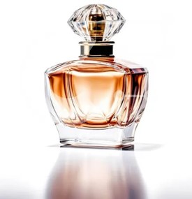 Intra Συλλεκτικό Ξύλινο Παζλ Plywood 4mm - Κομψό μπουκάλι αρώματος σε καθαρό φόντο Σε Ξύλινο Κουτί - Διαστάσεις Puzzle: 10x10 cm – 25 κομμάτια