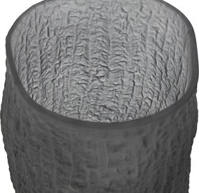 Βάζο Home ESPRIT Γκρι Κρυστάλλινο Σύγχρονη 13 x 13 x 21 cm