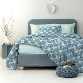 Σεντόνια Υπέρδιπλα (Σετ) Palamaiki Fashion FL6276 Μπλε,Βεραμάν ΜΕ ΛΑΣΤΙΧΟ 170x200+30