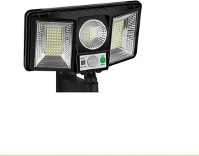 GD-2202 Στεγανό Ηλιακό Φωτιστικό Δαπέδου IP67 με Τηλεχειριστήριο σε Μαύρο Χρώμα 18255