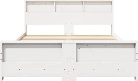 vidaXL Σκελετός Κρεβατιού Λευκό 140 x 200 cm Επεξεργασμένο ξύλο