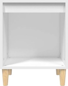 vidaXL Κομοδίνο Λευκό 40 x 35 x 50 εκ. από Επεξεργασμένο Ξύλο