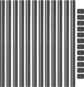 vidaXL Στύλος Περιφράξεων 12 pcs Γκρι 90 cm