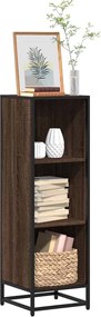 vidaXL Βιβλιοθήκη Καφέ Δρυς 33,5x33x107,5 εκ. από Επεξεργασμένο Ξύλο