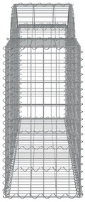 vidaXL Συρματοκιβώτια Τοξωτά 50 τεμ. 200x50x80/100 εκ. Γαλβαν. Ατσάλι