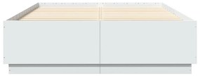 vidaXL Πλαίσιο Κρεβατιού Λευκό 160 x 200 εκ. από Επεξεργασμένο Ξύλο