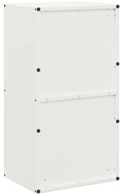 vidaXL Ράφι Καυσόξυλων Λευκό 40x30x75 εκ. Χάλυβας ψυχρής έλασης