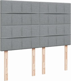 vidaXL Κρεβάτι Boxspring με Στρώμα Αν. Πράσινο 160x200εκ Υφασμάτινο