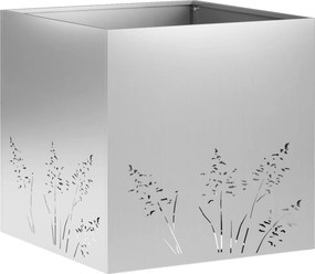 vidaXL Γλάστρα Κήπου 2 τμχ. Ασημί 50 x 50 x 49 cm