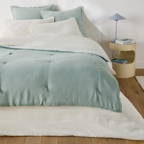 Κάλυμμα κρεβατιού 2 όψεων από βαμβάκι και λινό