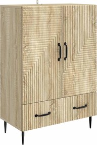 vidaXL Πλαϊνό γραφείο με συρτάρι Sonoma Δρυς 66 x 34,5 x 95 εκ.