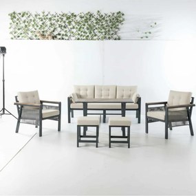 Σετ Κήπου Κρεμ FLIDRA 170x60x78