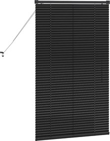 vidaXL Βενετσιάνικες Ρόδες Μαύρο 130 x 70 εκ Αλουμίνιο