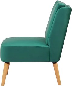 Πολυθρόνα Nextdeco London πράσινη Υ82x61x75εκ.