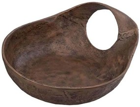 Διακοσμητικό Μπωλ Serve Loop 034401 29x24x10cm Bronze Αλουμίνιο