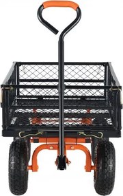 VEVOR Garden Dump Cart Heavy-duty Metal Yard Carts and Wagons 400 lbs Loading