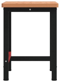 vidaXL Πάγκος Εργασίας Ορθογώνιος 100x60x83 εκ. από Μασίφ Ξύλο Οξιάς