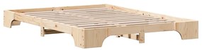 vidaXL Κρεβάτι 150x200 cm από Στερεό Κερασιάτικο Ξύλο