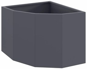 vidaXL Γωνιακό Ροδόδεντρο Ανθρακί 45 x 45 x 35 cm Ατσάλι