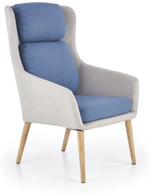 PURIO leisure chair, color: light grey / blue DIOMMI V-CH-PURIO-FOT-NIEBIESKI