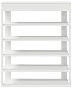 Ράφι παπουτσιών Λευκό 80x30x98 cm Κατασκευασμένο ξύλο - Λευκό