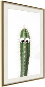 Αφίσα - Funny Cactus I - 40x60 - Χρυσό - Με πασπαρτού