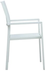 vidaXL Σετ Τραπεζαρίας Κήπου 5 Τεμαχίων Λευκό