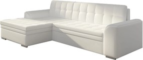 Γωνιακός καναπές Comfort-Αριστερή-Λευκό