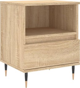 vidaXL Κομοδίνα 2 τεμ. Sonoma Δρυς 40 x 35 x 50 εκ. από Επεξεργ. Ξύλο