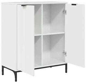 vidaXL Πλαϊνό γραφείο Γυαλιστερό λευκό 69.5 x 33 x 82 εκ.