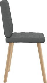 vidaXL Καρέκλες Τραπεζαρίας 6 τεμ Σκ. Γκρι Υφασμάτινες