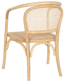 Καρέκλα Τραπεζαρίας DKD Home Decor Φυσικό 53 x 54 x 80 cm
