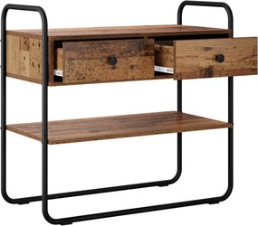 vidaXL Τραπέζι κονσόλας Παλαιωμένο ξύλο 80 x 40 x 75 εκ.