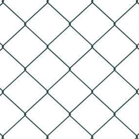 vidaXL Σετ Στύλων Φράχτη Ασημί 10 x 1.2 μ Επικαλυμμένος Χάλυβας