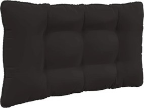 vidaXL Μαξιλάρι Καναπέ Εξωτερικού Χώρου 2 pcs Μαύρο Πολυεστέρας