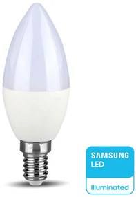 V-TAC Λάμπα LED E14 Κεράκι 5.5W Dimmable 230V 180° 470lm IP20 Samsung Chip Φυσικό Λευκό 2120186