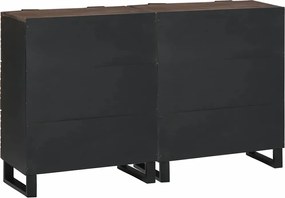 vidaXL Σετ Μπουφέδων 2 pcs Καρυδιά 120 x 33,5 x 75 εκ
