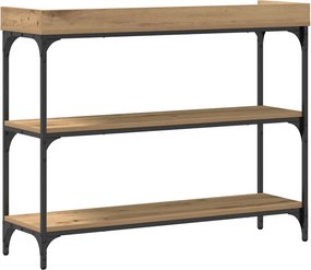 vidaXL Τραπέζι Κονσόλας artisan δρυς 100 x 30 x 80 εκατοστά
