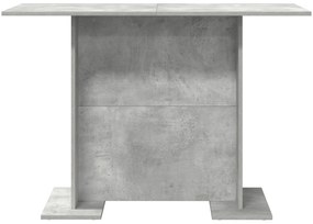 vidaXL Τραπεζαρία Σκυρόδεμα Γκρι 110x60x75 εκ Επεξεργασμένο Ξύλο