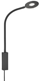 Απλίκα Φωτιστικό Τοίχου LED Μαύρο Cama 30432 Fischer Honsel-30432-Μαύρο 30432