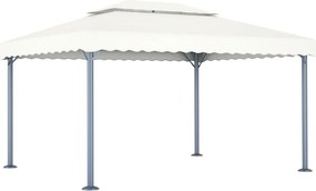 vidaXL Κιόσκι Κρεμ 400 x 300 εκ. Αλουμινίου