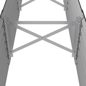 vidaXL Ζαρντινιέρα Ανθρακί 224x40x36 εκ Γαλβανισμένος χάλυβας