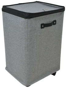 Καλάθι Απλύτων 813186 40x33x60cm Grey-Black Ankor Fabric