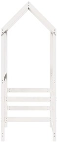 vidaXL Οροφή Κρεβατιού Παιδική Λευκό 98x70x176,5 εκ. Μασίφ Ξύλο Πεύκου