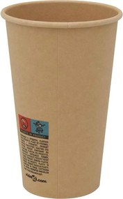 vidaXL Χάρτινα κύπελλα καφέ 1000 τεμάχια 16oz 400ml καφέ