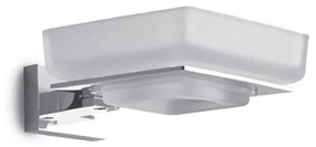 Σαπουνοθήκη Γυάλινη New Colomdo 76059 Chrome Karag Γυαλί