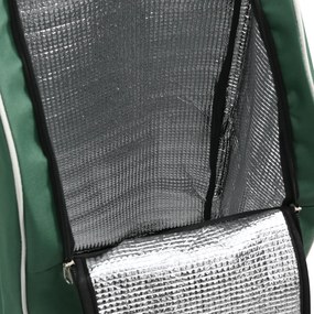 vidaXL Καλάθι Αγορών με Σκαλοπάτια Πράσινο 38 L