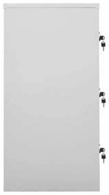 vidaXL Φοριαμοί 2 τεμ. Ανοιχτό Γκρι/Μπλε 90 x 45 x 92,5 εκ. Ατσάλινοι